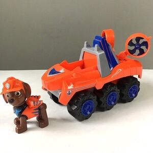 Paw Patrol Zuma Dino Rescue Deluxe Vehicle Character Figure Rev-Up Motion Sound